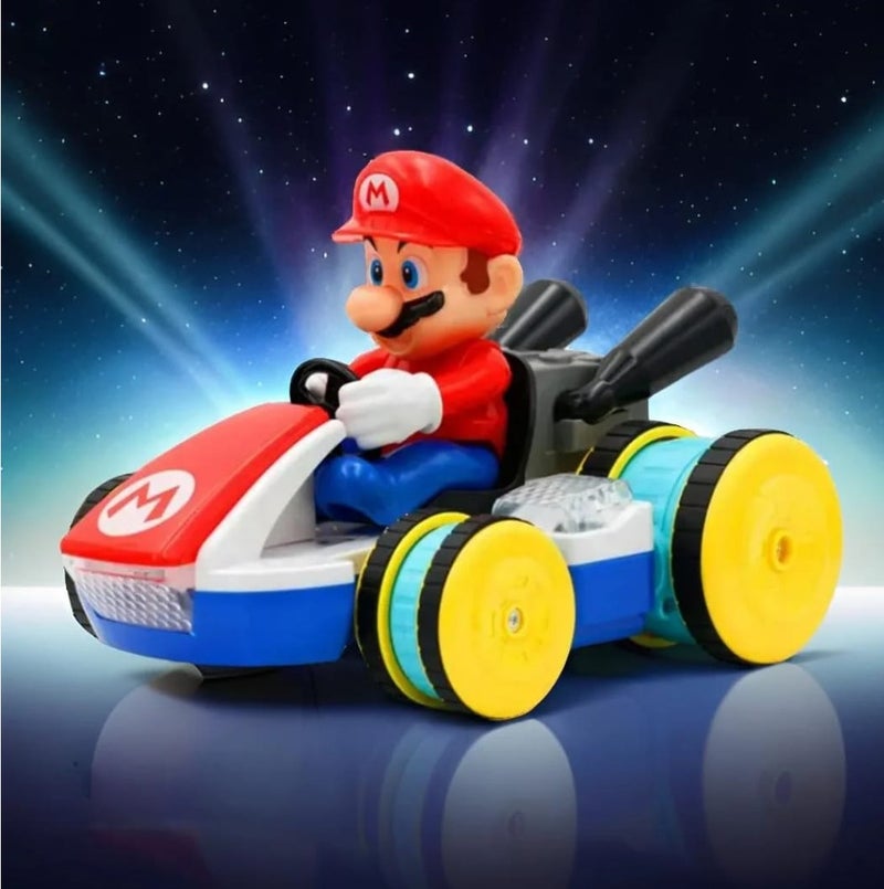 ماريو سيارة ماريو كارت تعمل بالتحكم عن بعد للأطفال والكبار، بنين وبنات، متعة قيادة فورية مع خاصية التشغيل الفوري - Image 3